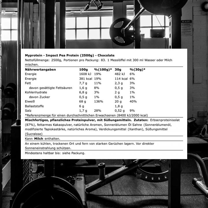 Produktbild MyProtein Pea Protein Isolate (2500 g, Schokolade)