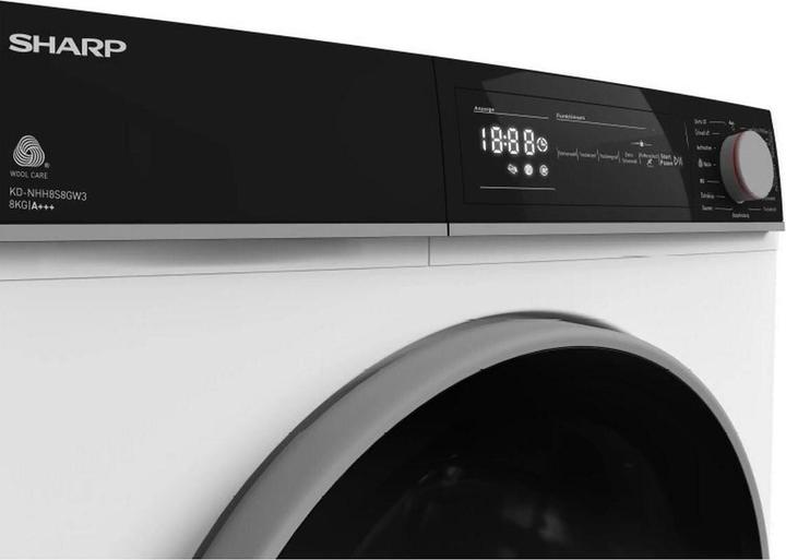 Actual product image Sharp KD-NHH8S8GW3-DE (8 kg, Right)