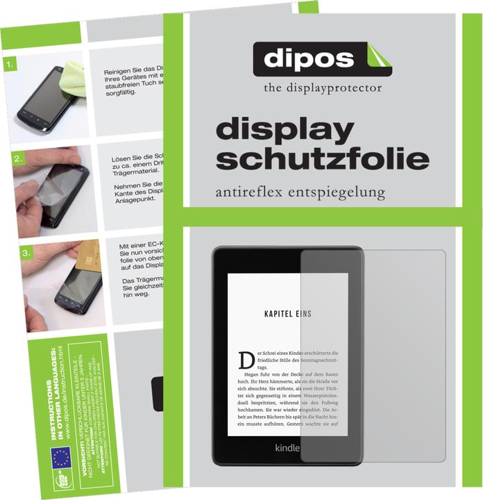 Actual product image Dipos Screen Protector Anti-Glare (1 Piece, Amazon Kindle Paperwhite (2018))