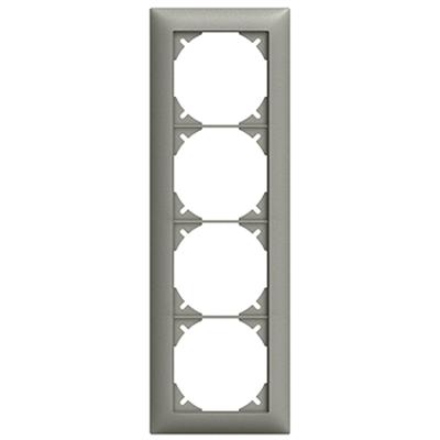 Image du produit Feller Cadre de finition EDIZIOdue 4 App / 4x1 gris foncé