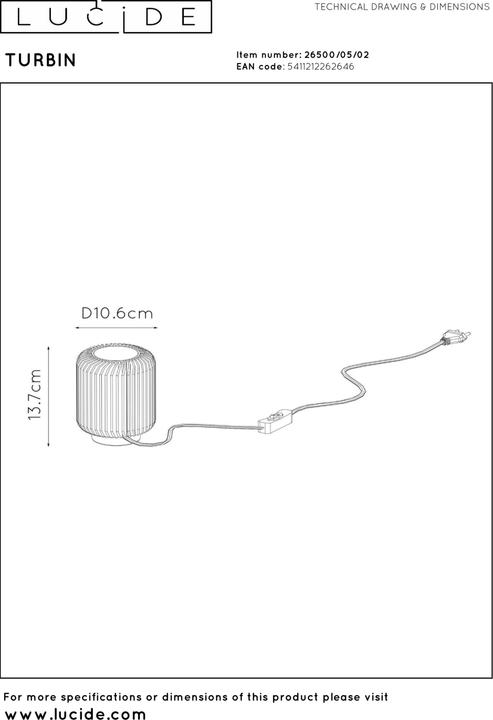 Produktbild Lucide Turbin (400 lm)