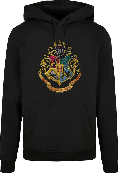 Absolute Cult Harry Potter Distressed Hogwarts Crest Hoody - 117513 (S)