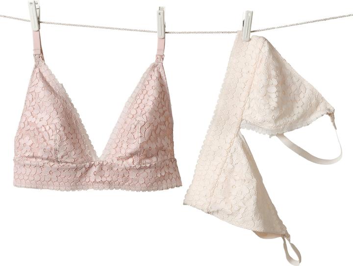 Produktbild Vertbaudet 2er-Pack Still-BHs mit Spitze, Triangelform ohne Formbügel (75 E)