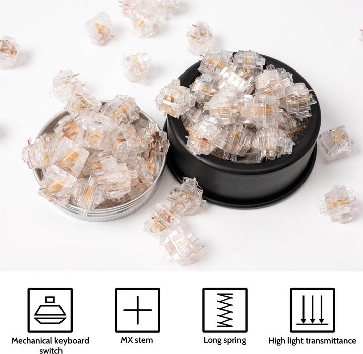 Actual product image Keychron Kailh Clione Limacina Linear Switch (110 pieces)