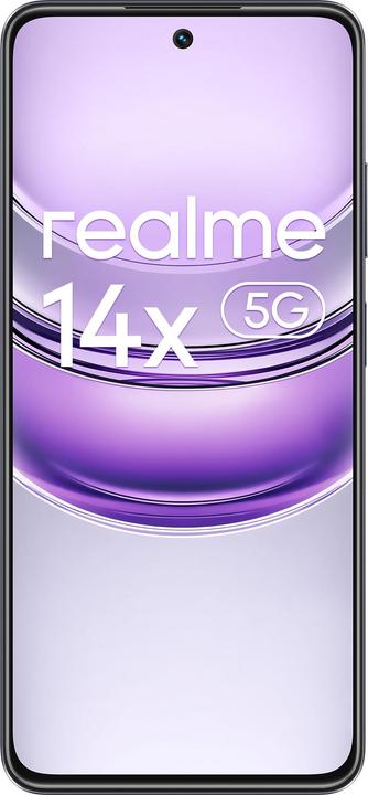 Image du produit realme 14X 5G DS 8+256 ITA CARBON BLACK (256 Go, Carbon Black, 6.67", Double SIM hybride, 5G)