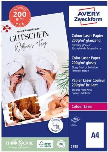 Produktbild Avery Premium Colour Laser Papier (200 g/m², A4, 100 Stk.)