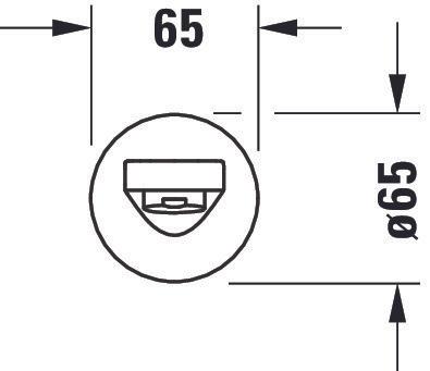 Productafbeelding Duravit Tulum baduitloop 171mm zwart mat