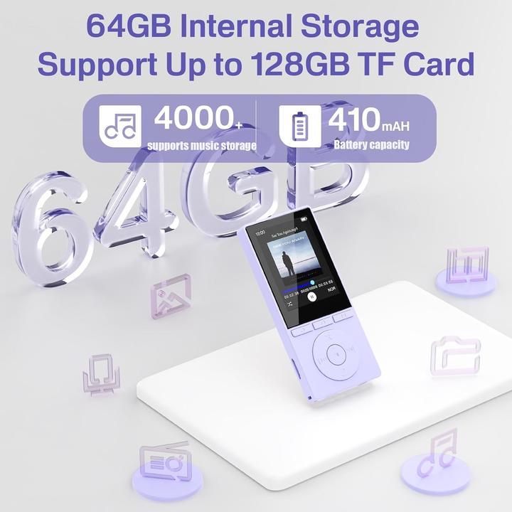 Actual product image Aiandcc MP3-Player mit Bluetooth (32 GB)