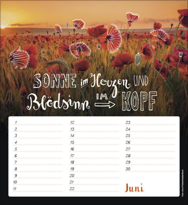 Produktbild Geburtstagskalender Im herzen barfuss