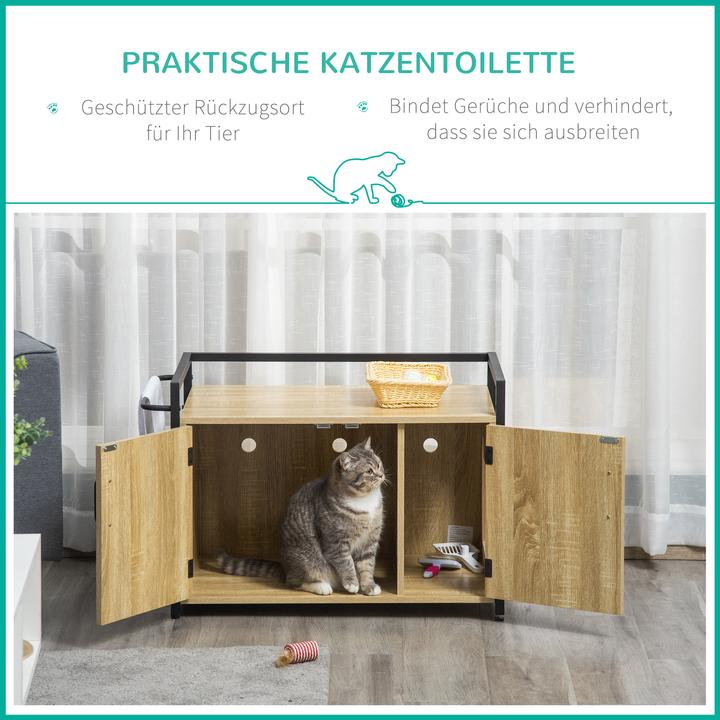 Immagine prodotto PawHut Lettiera per gatti (Lettiera per gatti chiusa)
