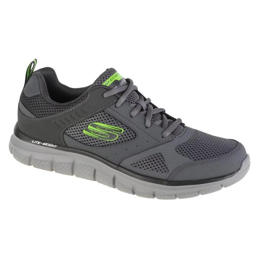 Skechers, Herren, Sneakers, Track-Syntac 232398-Char - 47, 5, Grau, (47.5)