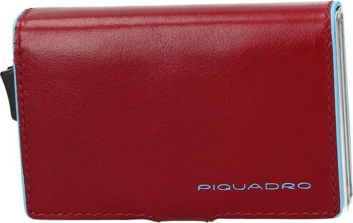 Actual product image Piquadro Blue Square - Double credit card case with sliding system