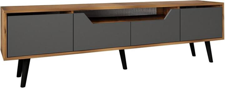 Walnuss und Anthrazit