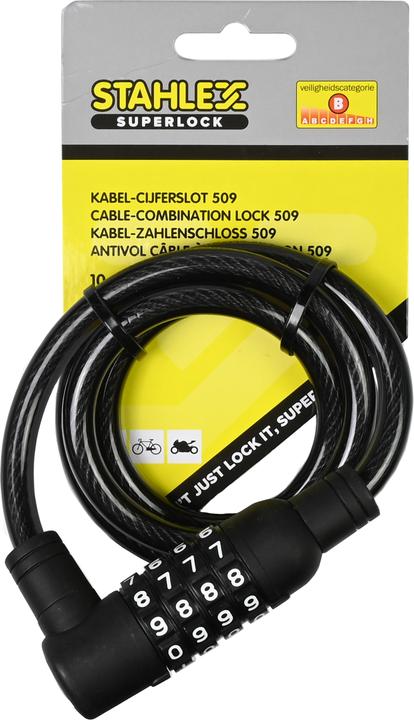 Image du produit Stahlex Kabel-Zahlenschloss (100 cm)