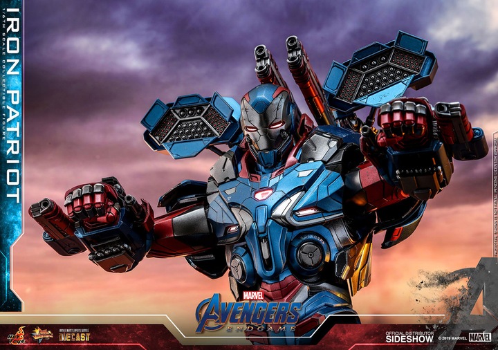 Actual product image Hot Toys Avengers Endgame "Iron Patriot" 1/6 Scale Figure
