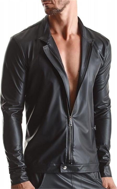 Produktbild Regnes Fetish Planet Herren Wetlook Jacke "RMGiorgio001" (M)