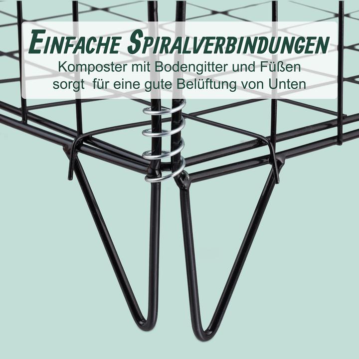 Actual product image Relaxdays Metal composter (120 l)