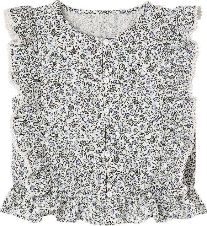 Produktbild Vertbaudet Festliches Mädchen-Set: Volantbluse & Shorts (98)