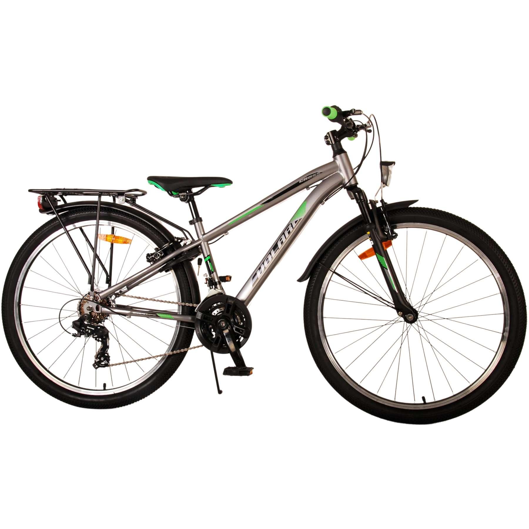Volare Cross Kinderfiets - Jongens - 26 inch - Grijs 18 versnellingen (26") (22633)