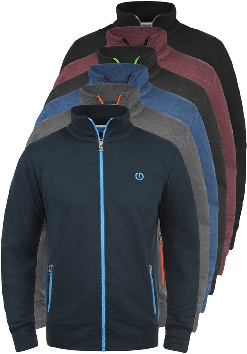 Immagine prodotto Solid BennTrack Felpa Con Cerniera Giacca Da Uomo Senza Cappuccio Con Cappuccio Stampa (M)