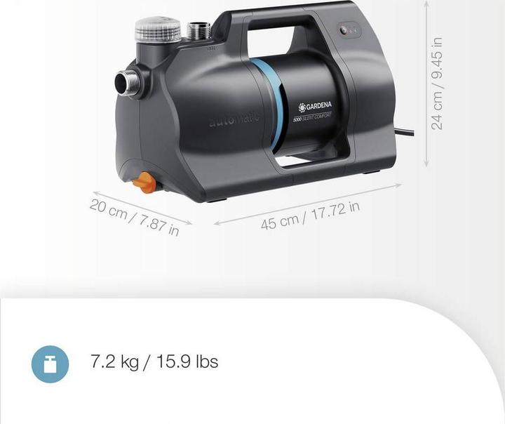 Gardena Haus- & Gartenautomat 5000 SilentComfort (Domestic water pump, Garden pump)