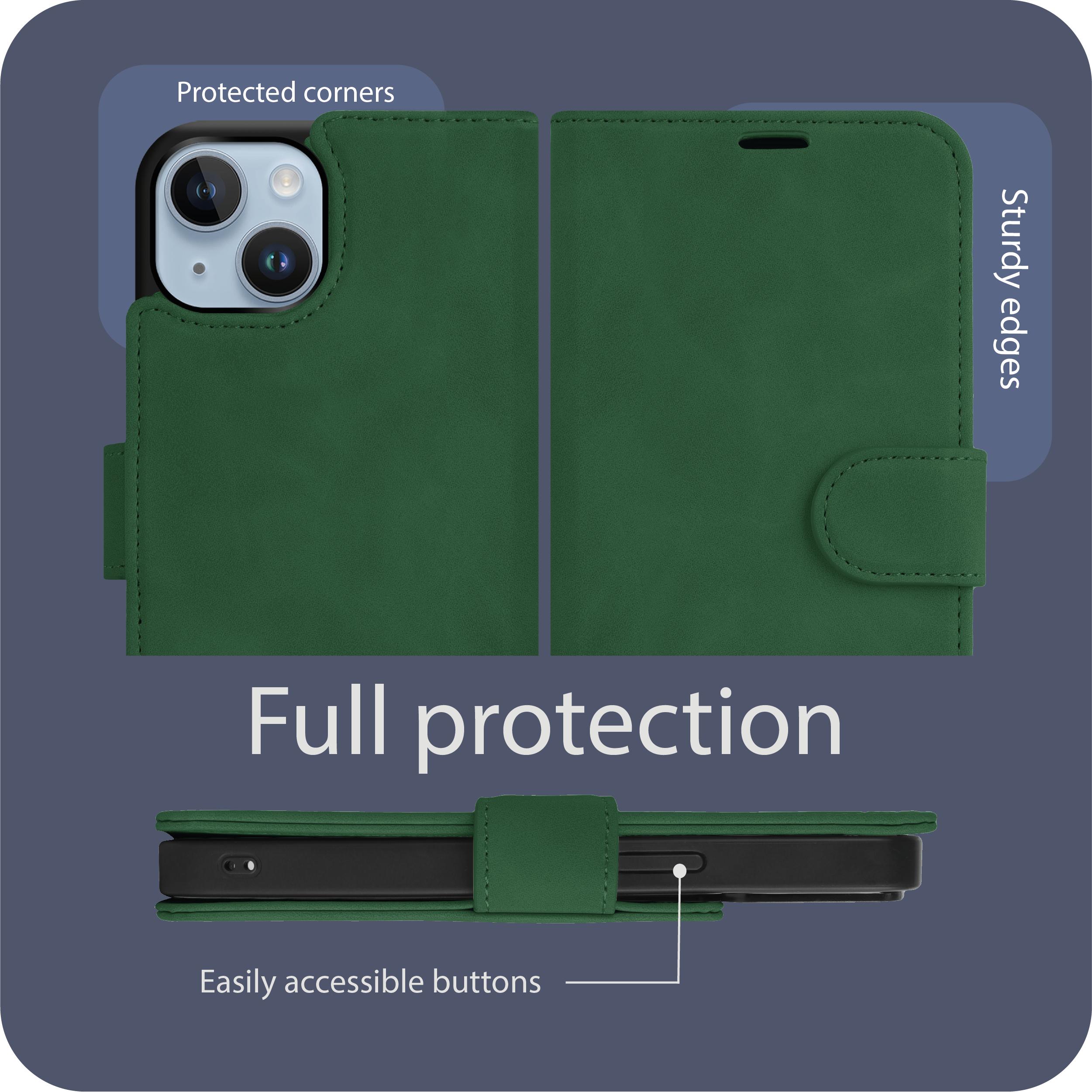 Cazy Abnehmbare Brieftaschenhülle für iPhone 14 Plus, Abnehmbare Hülle, Magfit, 2-in-1-Design (Apple iPhone 14 Plus), Sm...