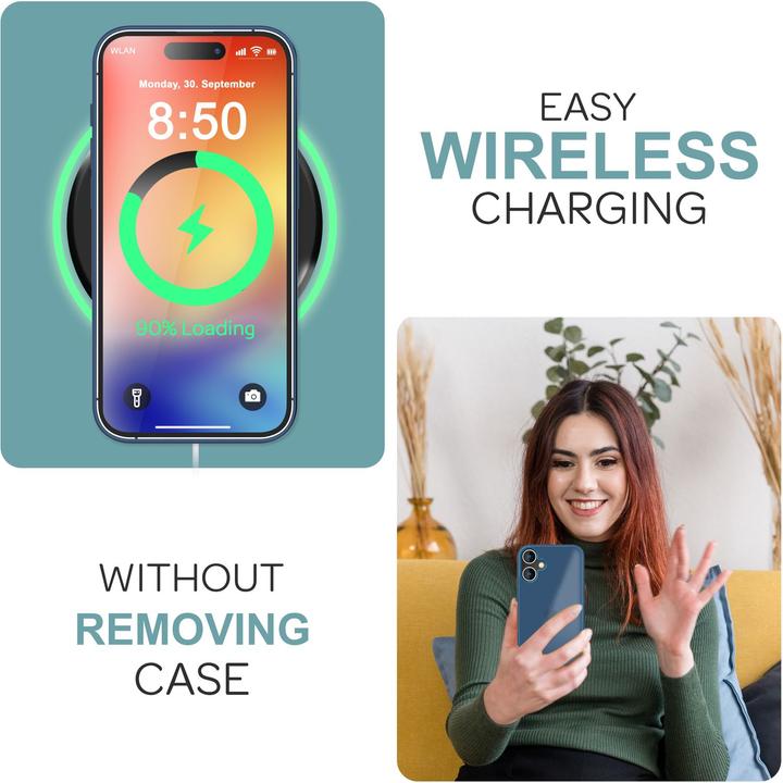 Actual product image Nalia Matte hybrid cover semi-transparent (Apple iPhone 16)