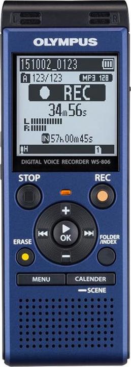 Image du produit Olympus WS-806 VoiceRecorder 4GB bleu (4 Go)