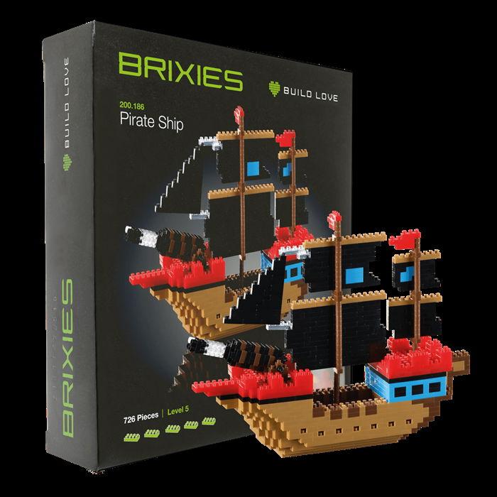Actual product image Brixies pirate ship