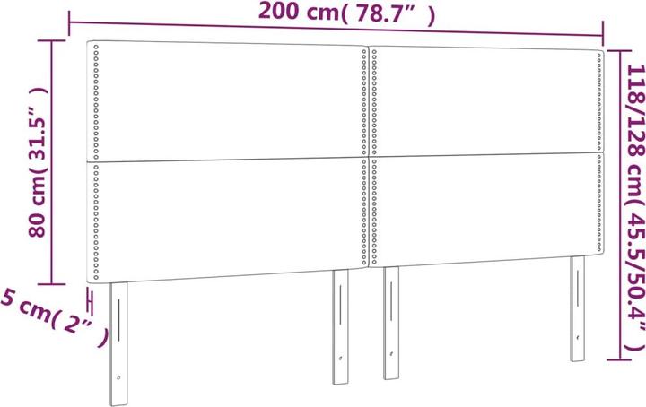 Actual product image vidaXL Eudor (200 x 5 x 128 cm)