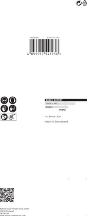 Actual product image Bosch Professional Zubehör EXPERT C470 Sandpaper with 8 holes for orbital sander, 93 x 186 mm, G 80, 10 pcs. (80)