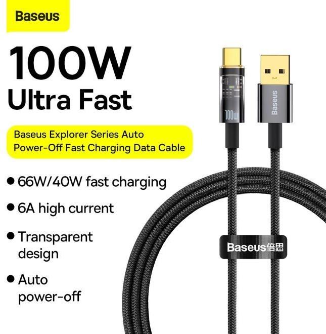 Produktbild Baseus USB A – USB C (1 m, USB 3.0, 100 W)