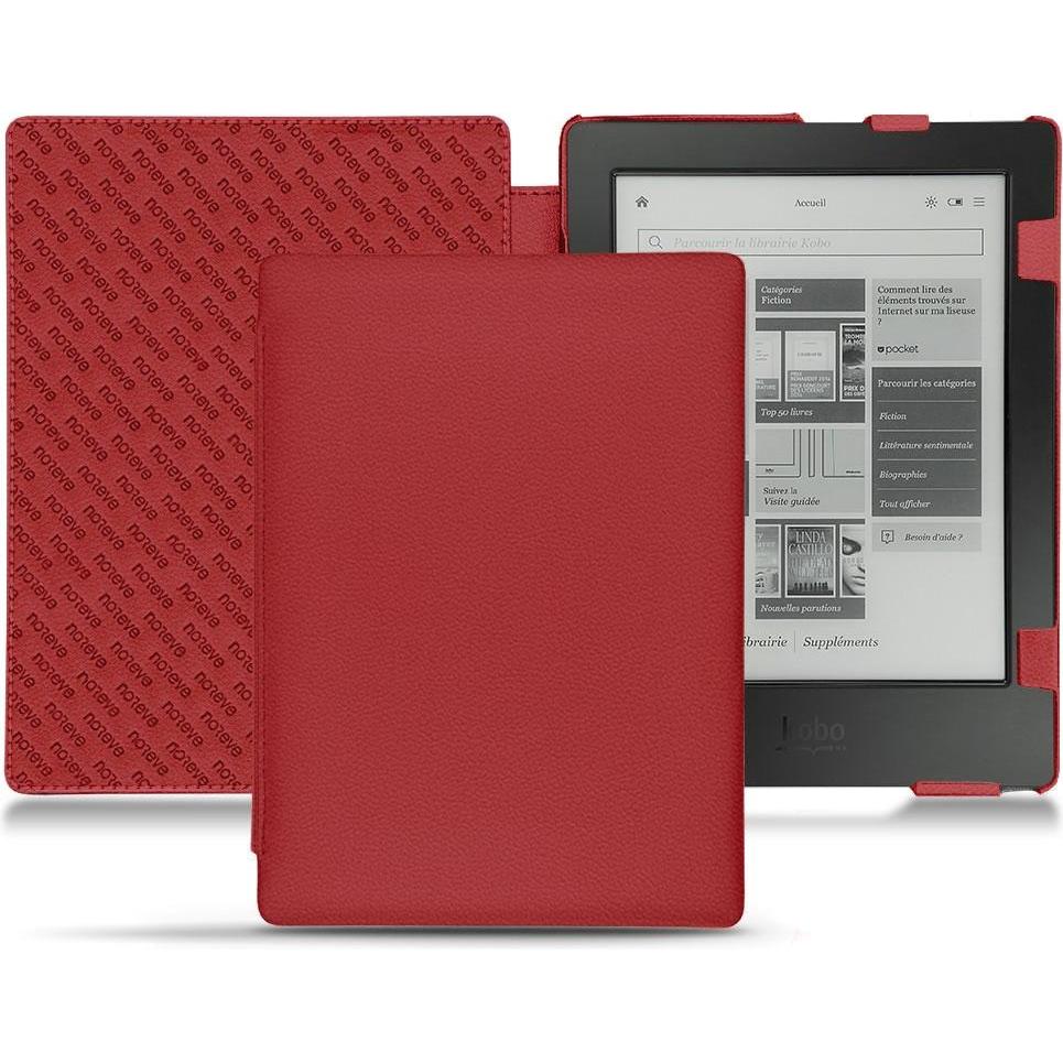Noreve Lederschutzhülle horizontal (Aura H2O), Tablet Hülle, Rot