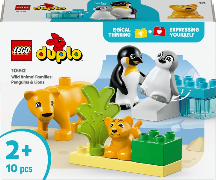 Image du produit LEGO Wildtier-Familien: Pinguine und Löwen (10442)