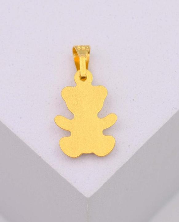Immagine prodotto Muau Ciondolo orsetto oro giallo 750, 19x10mm (Oro giallo 750/18 carati)