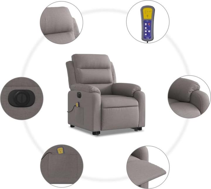 Image du produit vidaXL Massagesessel mit Aufstehhilfe