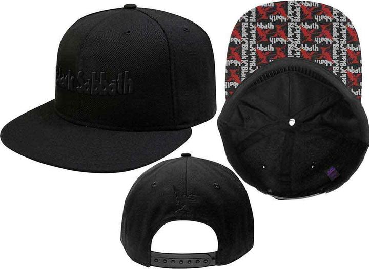 Black Sabbath BL Sabbath Logo & Demon Snapback Cap