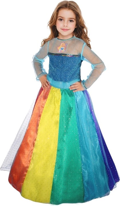 Immagine prodotto Ciao Costume da Barbie Arcobaleno (abito lungo e sottoveste) - 3-4 anni