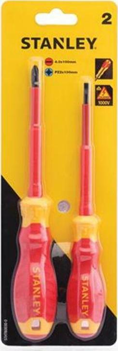 Produktbild Stanley FatMax® VDE Isolierter Schraubendreher-Set, 2-teilig (Schlitz, Pozidriv-Kreuzschlitz (PZ))