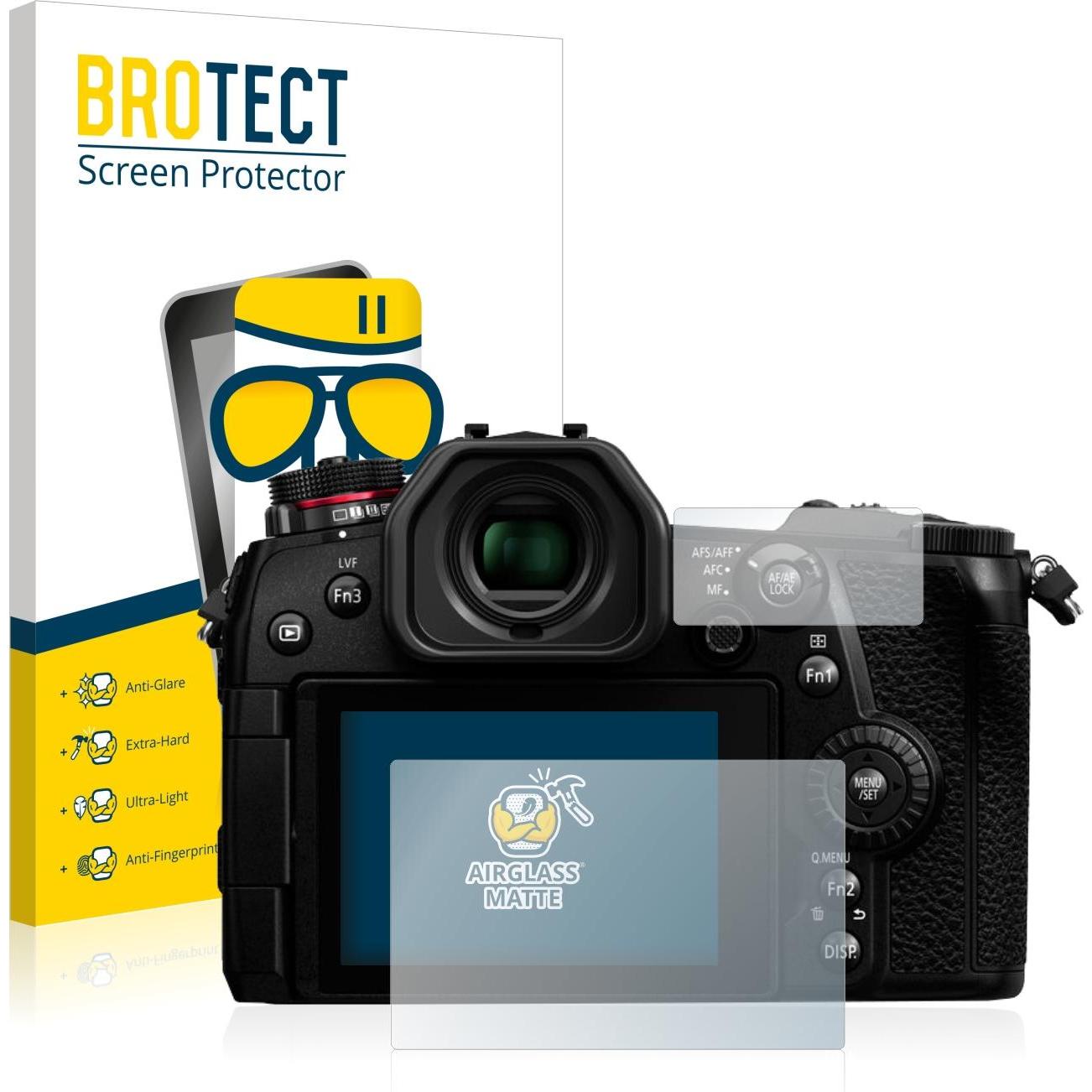 BROTECT AirGlass Panzerglasfolie Matt (Displayschutz, Lumix DC-G9), Kameraschutz