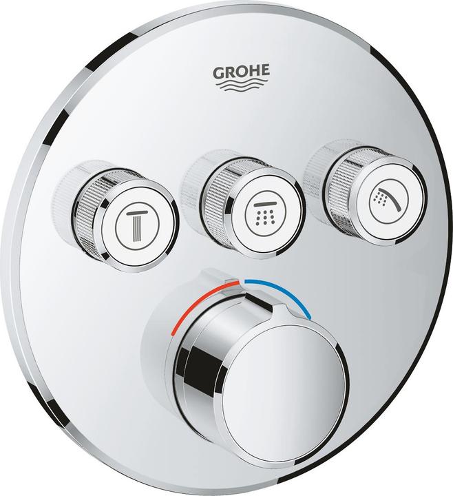Produktbild Grohe UP-Mischer SMARTCONTROL mit 3 Absperrventilen chrom