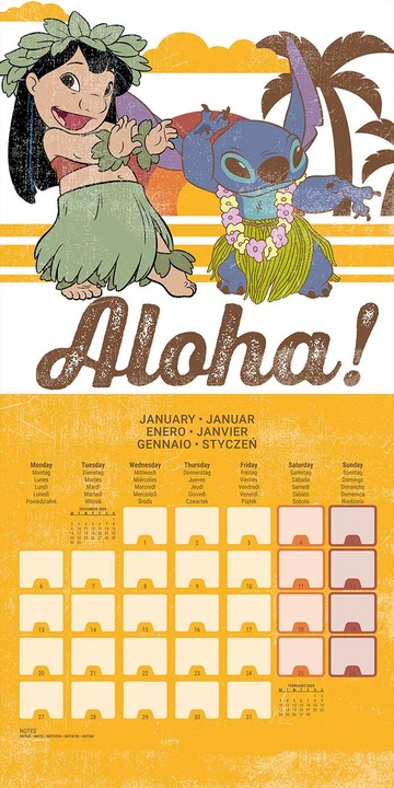 Produktbild Lilo & Stitch Kalender 2025 Quadratisch (Deutsch)
