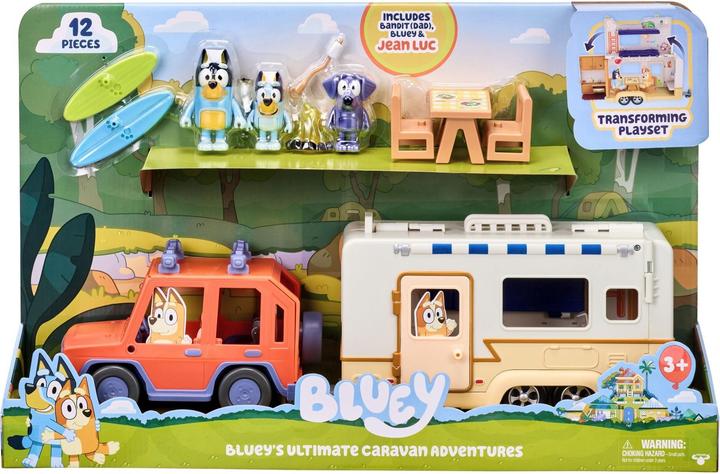 Produktbild Bluey Family cruiser & Caravan playset