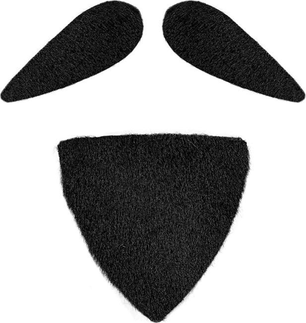 Image du produit Widmann Moustache et barbe noir