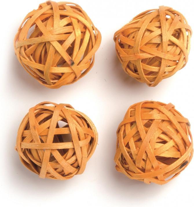 Actual product image Glorex Rattan Balls 3pcs 6cm