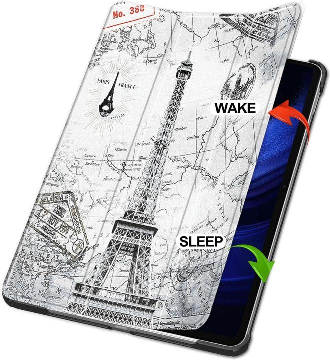 Produktbild Cover-Discount Xiaomi Pad 6 - Tri-fold Smart Case Paris (Xiaomi Pad 6 Pro, Xiaomi Pad 6)
