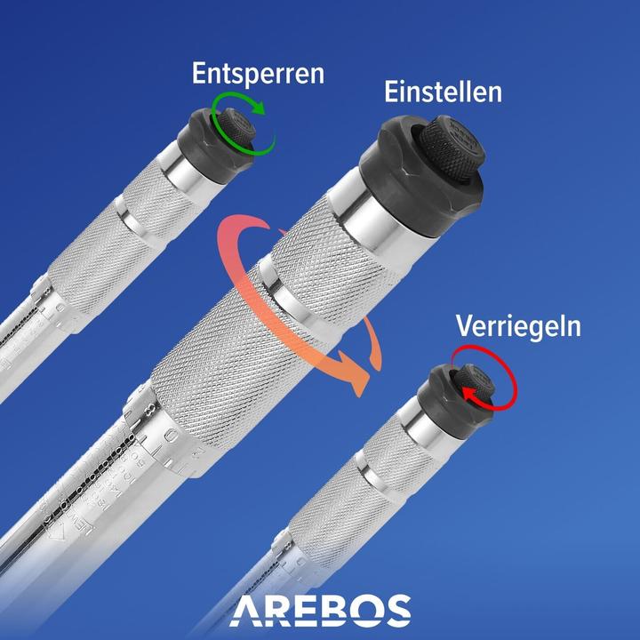Image du produit Arebos Clé dynamométrique (1/2", 40 Nm, 210 Nm)