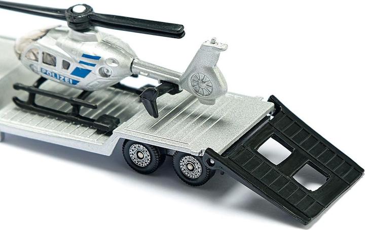 Actual product image Siku Low loader with helicopter