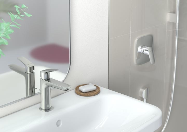 Produktbild hansgrohe Logis Einhebel-Waschtischarmatur 110 Fine mit Push-Open Ablaufgarnitur