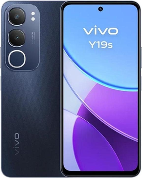 Productafbeelding Vivo Y19S, 6/128, 4G, sw (128 GB, Glanzend zwart, 6", Dubbele SIM, 4G)